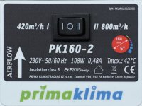 Prima Klima PK160-2 800(420)mÂ³/h,...