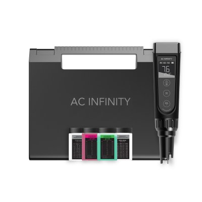 AC Infinity Hydroponic Meter PRO Kit pH- und EC-Messgerät mit wechselbarer Sonde